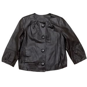 ✨ LIVE A LITTLE Leather Crop Jacket - Size S
